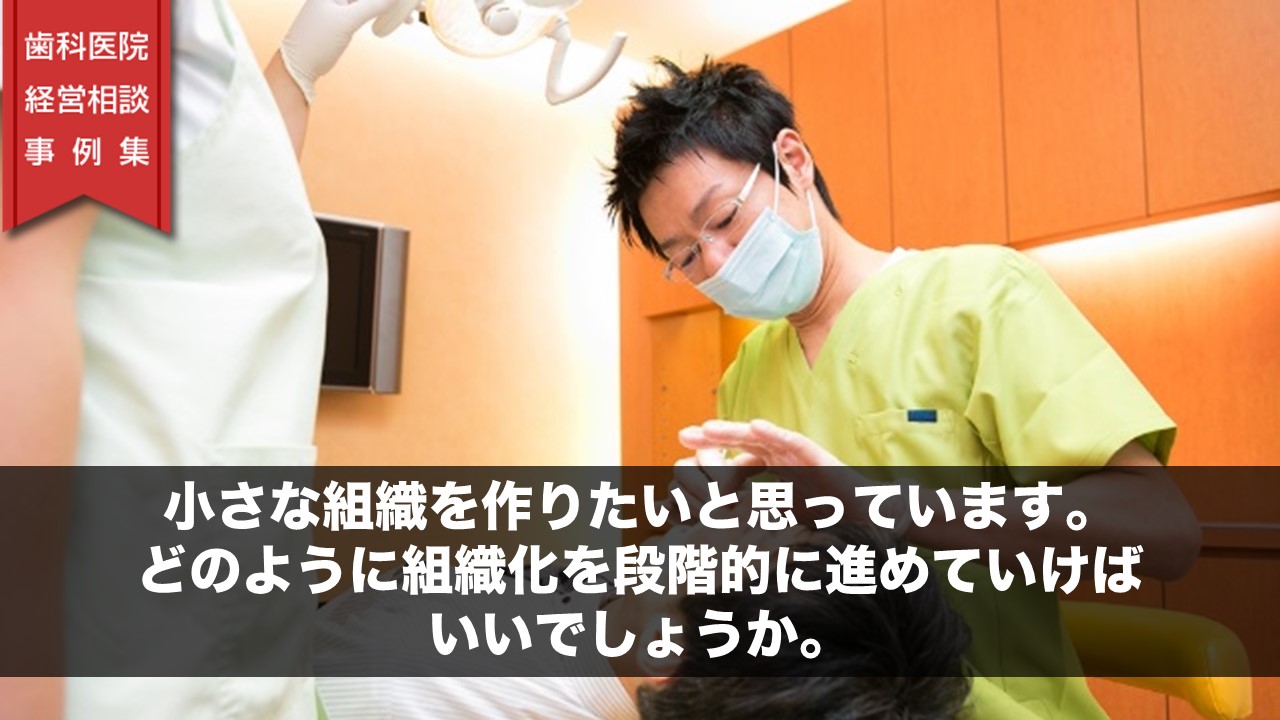 小さな組織を作りたいと思っています。どのように組織化を段階的に進めていけばいいでしょうか。